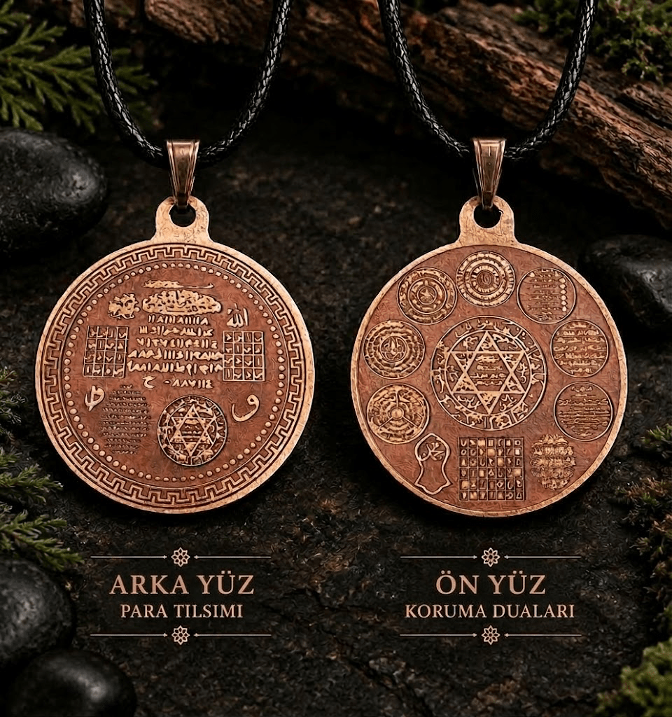 Koruma Dualı ve Para Tılsımlı Saf Bakır Kolye - South Copper