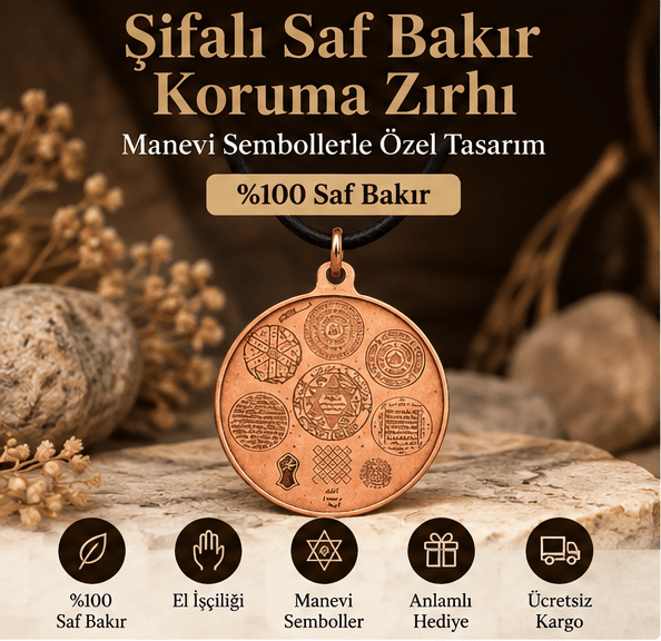 Mühr-ü Muazzam Koruma Zırhı Saf Bakır Kolye - South Copper