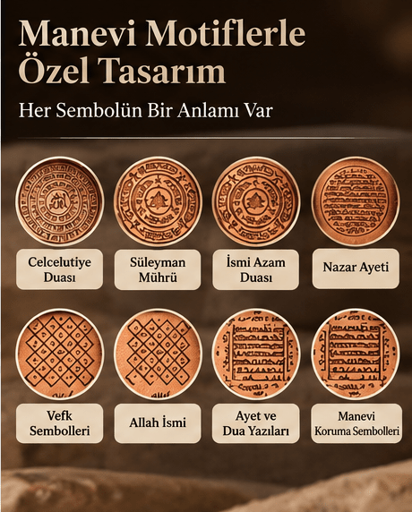 Mühr-ü Muazzam Koruma Zırhı Saf Bakır Kolye - South Copper
